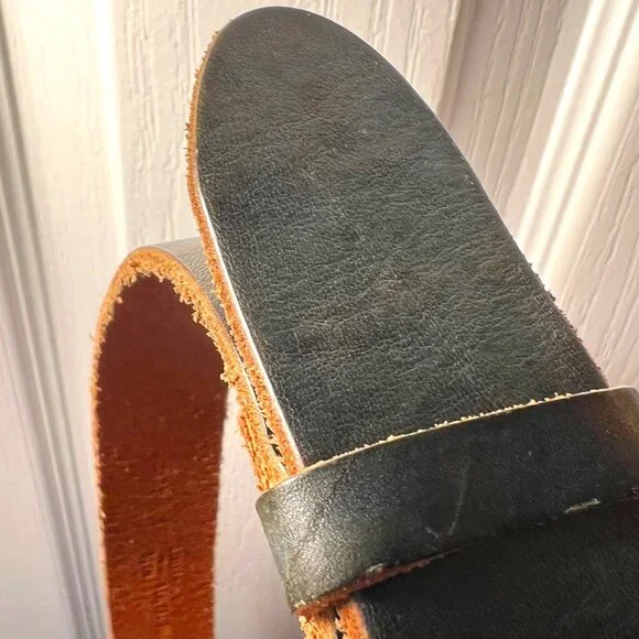 Fabio Corti-Women's Small Distressed Green Genuine Leather Made in Italy Belt - Picture 11 of 16